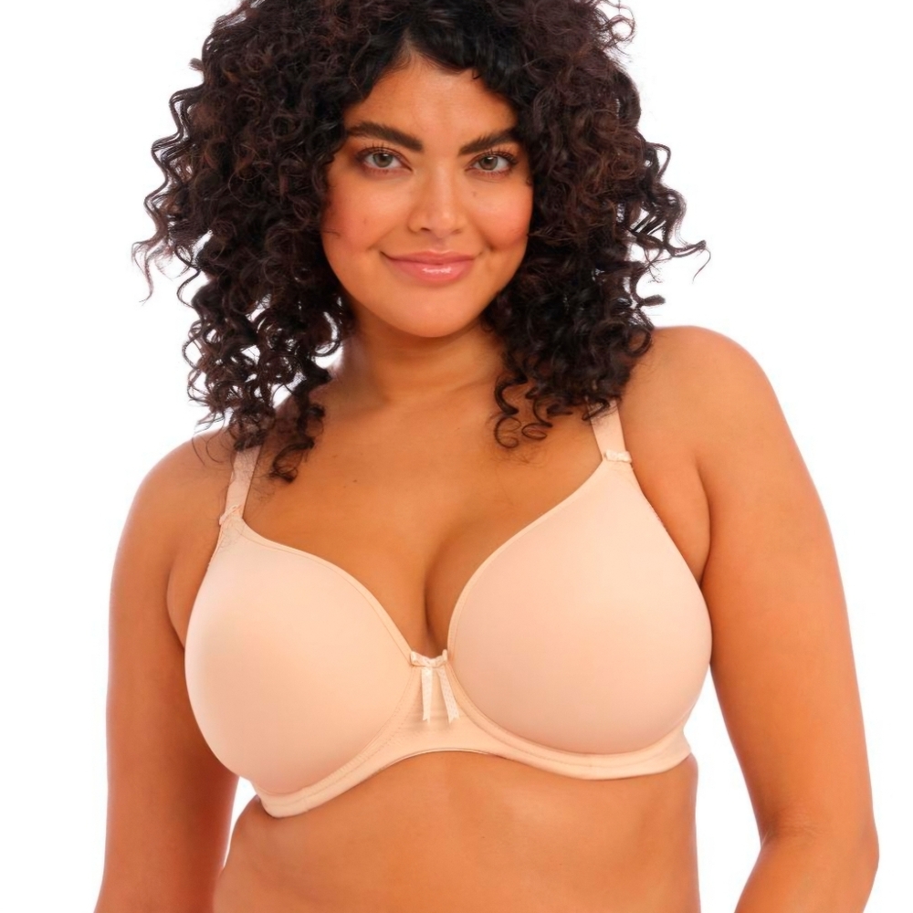 NWT Elomi Women's Bijou Moulded Bra Sand Full Coverage J Hook Size 38G.